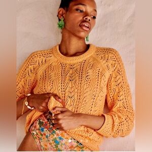 Sézane Size Small Zachary Jumper Sweater in Apricot